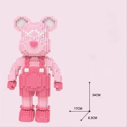 Building Blocks Bear Kids Toys Cartoon Candy Rabbit Model Building Block Micro Bricks Boys Girls Christmas Birthday Gift