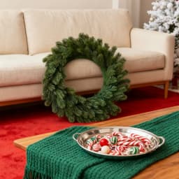 1Pc Artificial Plants Home Room Table Decor Accessories Christmas Wreath Yard DIY Gift Box Scrapbook Tree Wedding Bridal Hotsale