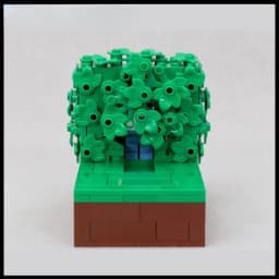 MOC Building Block Homer Backing Into the Bushes Technology Bricks Birthday Christmas Holiday DIY Gifts Adults Toys