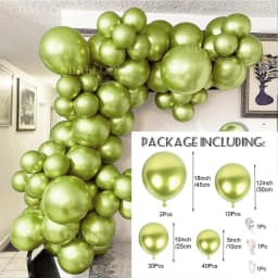 Chrome Gold Balloons Garland 5 10 12 18inch Metallic Gold Chrome Balloons Arch for Birthday Christmas Wedding Party Decorations