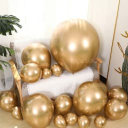 Chrome Gold Balloons Garland 5 10 12 18inch Metallic Gold Chrome Balloons Arch for Birthday Christmas Wedding Party Decorations