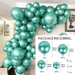 Chrome Gold Balloons Garland 5 10 12 18inch Metallic Gold Chrome Balloons Arch for Birthday Christmas Wedding Party Decorations