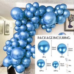 Chrome Gold Balloons Garland 5 10 12 18inch Metallic Gold Chrome Balloons Arch for Birthday Christmas Wedding Party Decorations