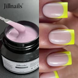 Jillnails 50G Builder Nail Gel Christmas Red Burgundy Self Leveling Medium UV Led Gel 50ml