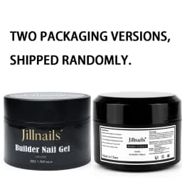 Jillnails 50G Builder Nail Gel Christmas Red Burgundy Self Leveling Medium UV Led Gel 50ml
