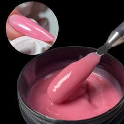 Jillnails 50G Builder Nail Gel Christmas Red Burgundy Self Leveling Medium UV Led Gel 50ml