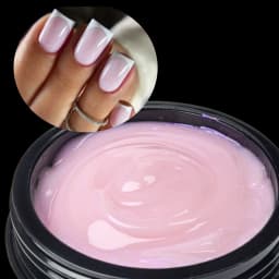 Jillnails 50G Builder Nail Gel Christmas Red Burgundy Self Leveling Medium UV Led Gel 50ml