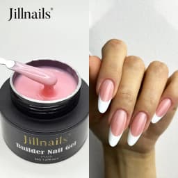 Jillnails 50G Builder Nail Gel Christmas Red Burgundy Self Leveling Medium UV Led Gel 50ml