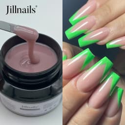Jillnails 50G Builder Nail Gel Christmas Red Burgundy Self Leveling Medium UV Led Gel 50ml