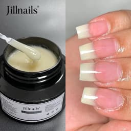 Jillnails 50G Builder Nail Gel Christmas Red Burgundy Self Leveling Medium UV Led Gel 50ml