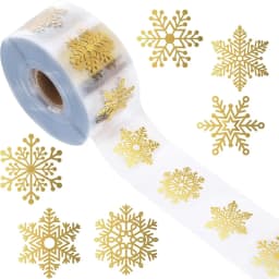 100-500pcs 1 inch Round Transparent Merry Christmas Stickers Holiday Stickers For Christmas Decor Wedding Party Cards