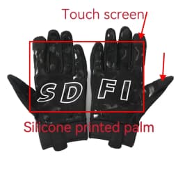 FISD DH MX Long Finger Gloves All-Season Model Christmas Night Light Ghost Claw Anti-Slip Durable for Football Off-Road Moto