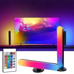 RGB Music Rhythm Lights Upgraded USB Rechargeable Model Christmas Decoration Desktop RGB Light Bar Music Rhythm