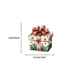 50 Pieces Transparent Cartoon Retro Christmas Sticker Pack - Waterproof Clear PET Decals for Journal, Guitar Notebook Decoration