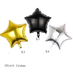 1/5/10Pcs Gold Star Foil Balloons for Birthday 18Inch Star Shaped Balloons for Wedding Baby Shower Mubarak Christmas Party Decor