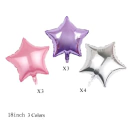 1/5/10Pcs Gold Star Foil Balloons for Birthday 18Inch Star Shaped Balloons for Wedding Baby Shower Mubarak Christmas Party Decor