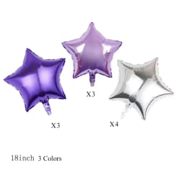 1/5/10Pcs Gold Star Foil Balloons for Birthday 18Inch Star Shaped Balloons for Wedding Baby Shower Mubarak Christmas Party Decor