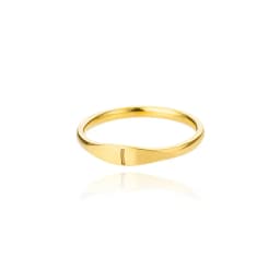 Fashion Initial Signet Ring 7 Size Gold Color Dainty Rings Women Stainless Steel Letters Wedding Christmas Jewelry Accessories