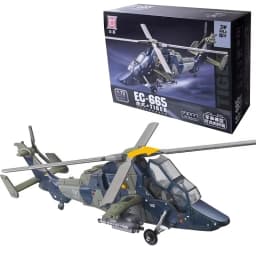 1:72 Creative Military Series Building Blocks EC-665 The Tiger Style Twin Engine Armed Helicopter Model Toys For Christmas Gifts