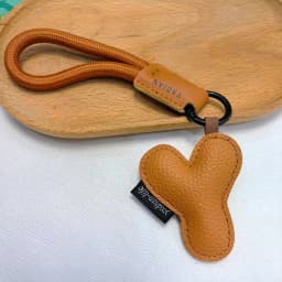 Mixed Color Pu Leather Letter Key Chains A-Z Initial Alphabet Pendant Wristband Key Ring Bag Tag Ornaments Christmas Party Gifts