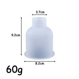 DIY Silicone Molds Striped Wax Jar Vase Tray Set Christmas Mold Simple European Style Plaster Ornament Making Mould Halloween