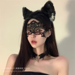 Lolita Lace Eye Mask Lady Hollow Lace Masquerade Face Mask Cosplay Prom Party Props Christmas Nightclub Fancy Dress Costumes