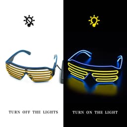 LED Luminous Glasses Halloween Glowing Neon Christmas Party Bril Flashing Light Glow Sunglasses Glass Festival Supplies Costumes