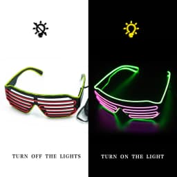 LED Luminous Glasses Halloween Glowing Neon Christmas Party Bril Flashing Light Glow Sunglasses Glass Festival Supplies Costumes