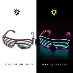 LED Luminous Glasses Halloween Glowing Neon Christmas Party Bril Flashing Light Glow Sunglasses Glass Festival Supplies Costumes