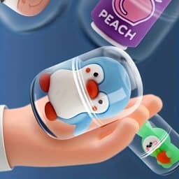 Capsule Vending Machine Toy Surprise Eggs Prize Dispenser Game Mini Doll Blind Box Christmas Gift for Boy Girl OPTIONAL Refills