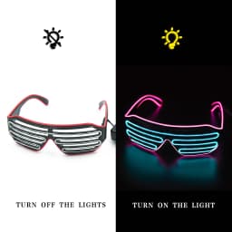 Glowing Glasses LED Gafas Luminous Bril Neon Christmas Glow Sunglasses Flashing Light Glass for Party Supplies Prop Costumes New