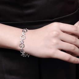 korean trend 925 sterling silver fine heart kelp fashion Bracelet for woman luxury jewelry Wedding party Christmas gifts