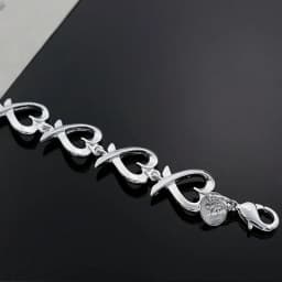 korean trend 925 sterling silver fine heart kelp fashion Bracelet for woman luxury jewelry Wedding party Christmas gifts
