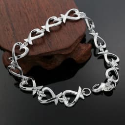 korean trend 925 sterling silver fine heart kelp fashion Bracelet for woman luxury jewelry Wedding party Christmas gifts
