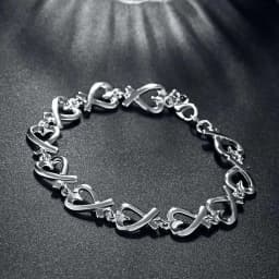 korean trend 925 sterling silver fine heart kelp fashion Bracelet for woman luxury jewelry Wedding party Christmas gifts