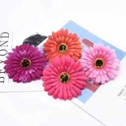 10/50 Pcs Fake Gerbera Scrapbooking Christmas Decorations for Home Accessories Wedding Decorative Flowers Wall Artificial DIY