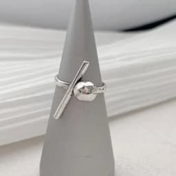 BF CLUB 925 Sterling Rings for Women Fashion Geometric Handmade Irregular Strip Ring Party Christmas Gift