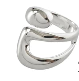 BF CLUB 925 Sterling Rings for Women Fashion Geometric Handmade Irregular Strip Ring Party Christmas Gift