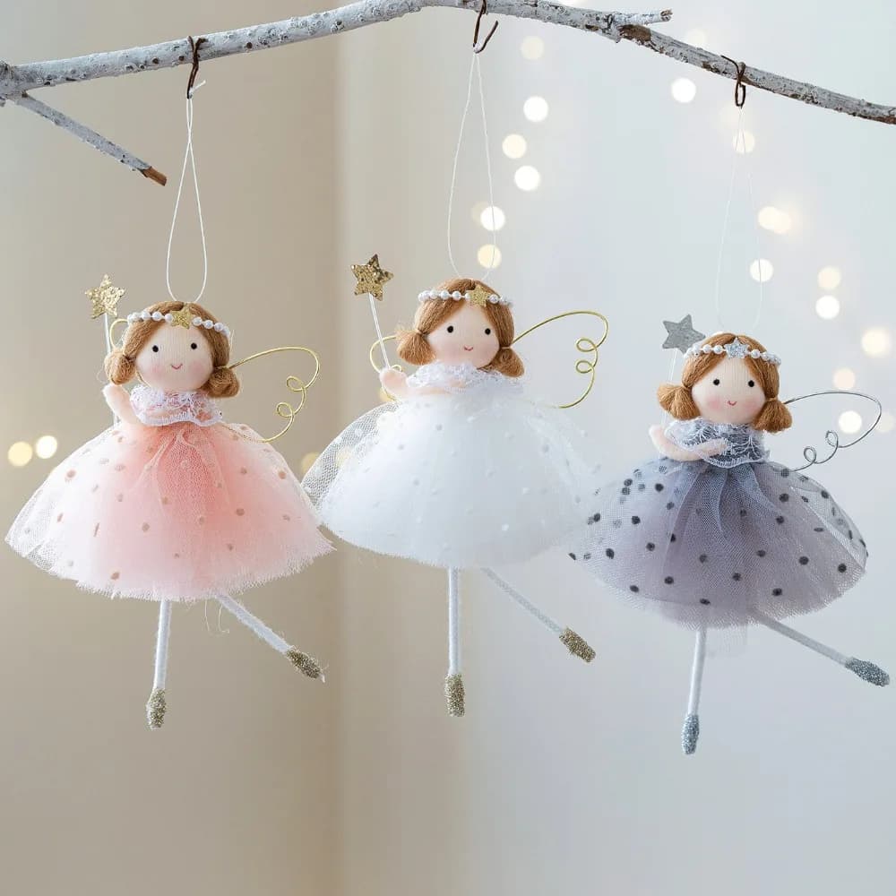 High-quality creative and heartwarming girl's cute fairy tale-style angel pendant, Christmas tree decoration pendant, home hangi