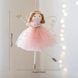 High-quality creative and heartwarming girl's cute fairy tale-style angel pendant, Christmas tree decoration pendant, home hangi