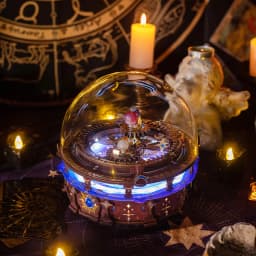 MU Horoscope Wooden Music Box 3D Three-Dimensional Jigsaw Hand DIY To Send Boyfriend Birthday Gift Christmas Toy Decoration Comp