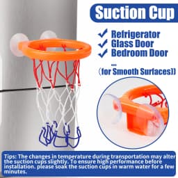 Bath Toys -mini Bathtub Basketball Hoop, Suction Cup Basketball Hoop & Balls Set, Halloween/Christmas
