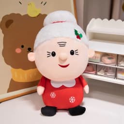 Cute Santa Claus & Elk Snowman Gingerbread Man Plush Toys Stuffed Animal Doll Christmas Gifts For Children Kids Home Decoration