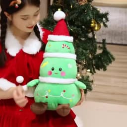 Cute Santa Claus & Elk Snowman Gingerbread Man Plush Toys Stuffed Animal Doll Christmas Gifts For Children Kids Home Decoration
