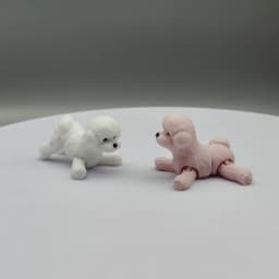 3D Printed Poodle Statue, Plastic Dog Decoration for Events, Holiday Home Kitchen Decoration, Christmas and Halloween