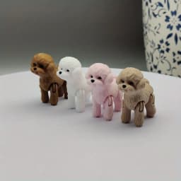 3D Printed Poodle Statue, Plastic Dog Decoration for Events, Holiday Home Kitchen Decoration, Christmas and Halloween