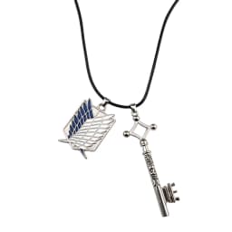 Attack on Titan Metal Keychain for Man Women Anime Peripheral Pendant Backpack Key Chains Accessories Christmas Gift