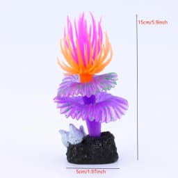 1pc, Fluorescent Sea Worm Coral Ornament, Luminous Aquarium Decoration, Festive Underwater Christmas Tree Design for Stocking St