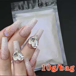 0.2mm Christmas Laser Chrome Red Glitter Powder 10G Ultra Fine Holographic Nail Pigment for Nail Gel Polish Reflective Pigment