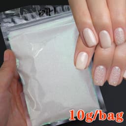 0.2mm Christmas Laser Chrome Red Glitter Powder 10G Ultra Fine Holographic Nail Pigment for Nail Gel Polish Reflective Pigment